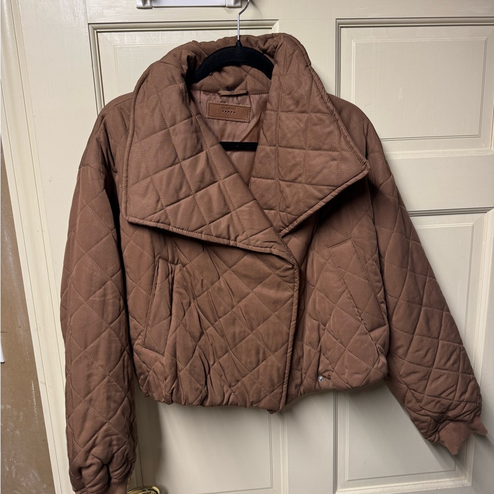 Blank NYC Quilted Brown Jacket
